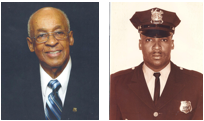 James E. Du Bose, pictured recently on left and in his Newark Police Department uniform on right, received NPD’s Medal of Honor for heroically rescuing a group of children with his partner on Sept. 11, 1963.