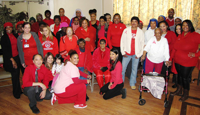 Residents and employees from around the New Community network proudly wore red to help raise awareness about heart disease on National Wear Red Day, February 6.