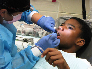 Harmony House mobile dentist visit Jeremiah Brown age 13