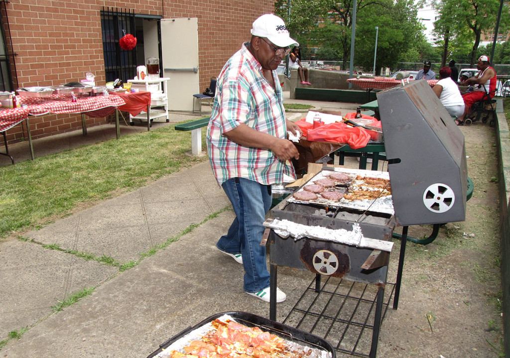 The laid-back afternoon gathering featured all the fixings: burgers, dogs, kabobs, sodas, chips, watermelon and an array of potluck items prepared by residents and staff.