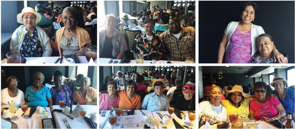 Residents of New Community Hudson Senior recently enjoyed an afternoon aboard the Spirit Cruise, which tours the Hudson River. Accompanied by family and friends, the residents of Hudson Senior, NCC’s senior and disabled adult residence in Jersey City, departed from Weehawken to take in the sights and have lunch aboard the Spirit Cruise. The outing was free for seniors and sponsored by Hudson County. Photos courtesy of Tao Ho.