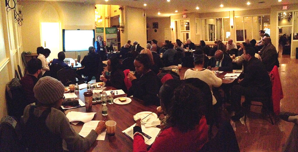 More than 70 people from local agencies attended the forum held at St. Joseph Plaza in Newark.