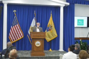 New Community Director of Special Projects Richard Cammarieri speaks during the launch of the Newark 2020 initiative June 26. Photo courtesy of the City of Newark.