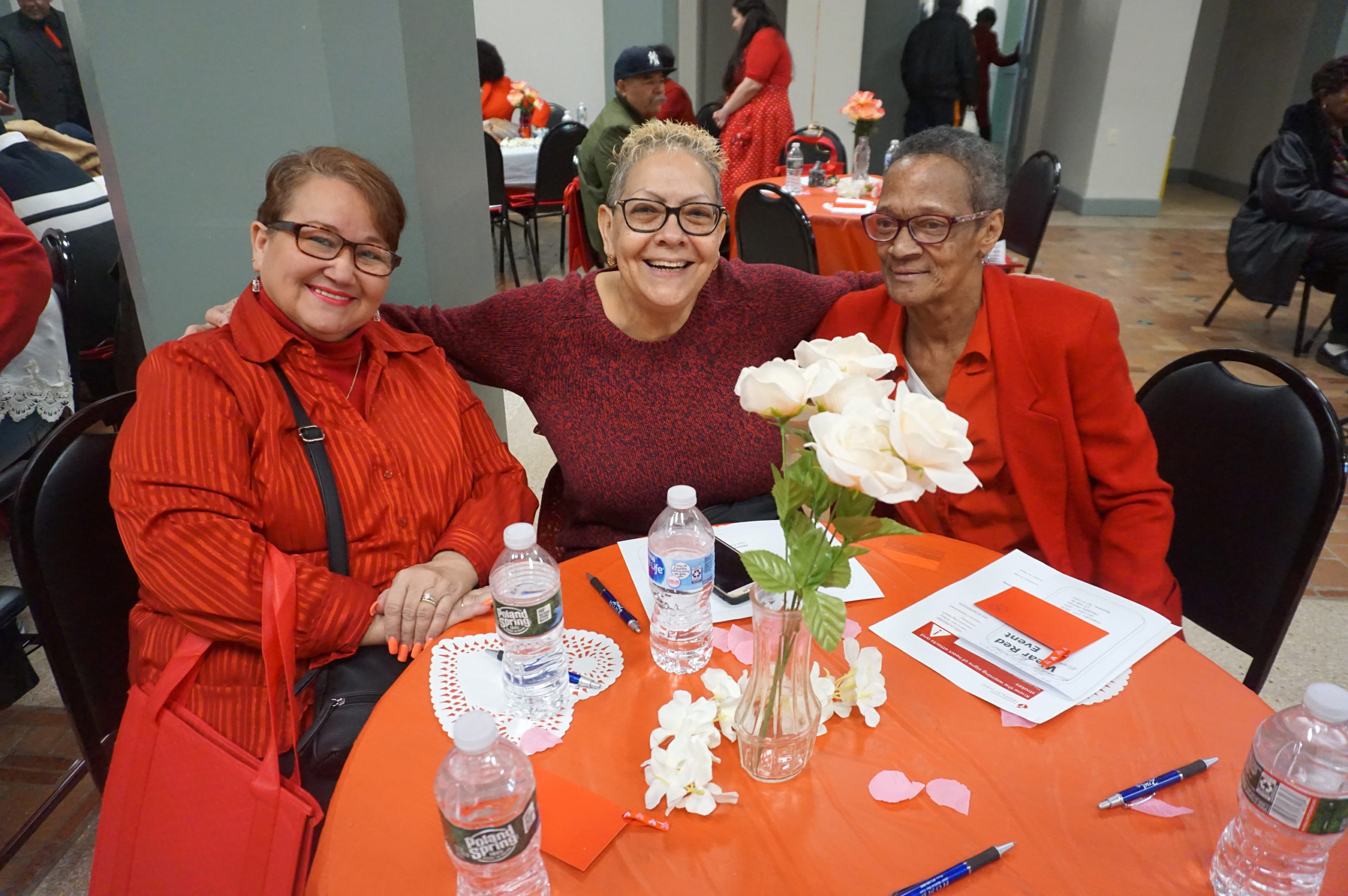 Wear Red Day 2020 Trio Smiling
