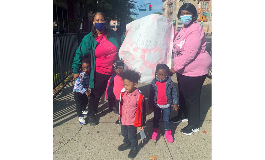 HHELC Breast Cancer Awareness March 2020 Two Teachers with Students for Website