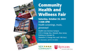 Read more about the article New Community and Rutgers Community Health Center to Host Community Health and Wellness Fair