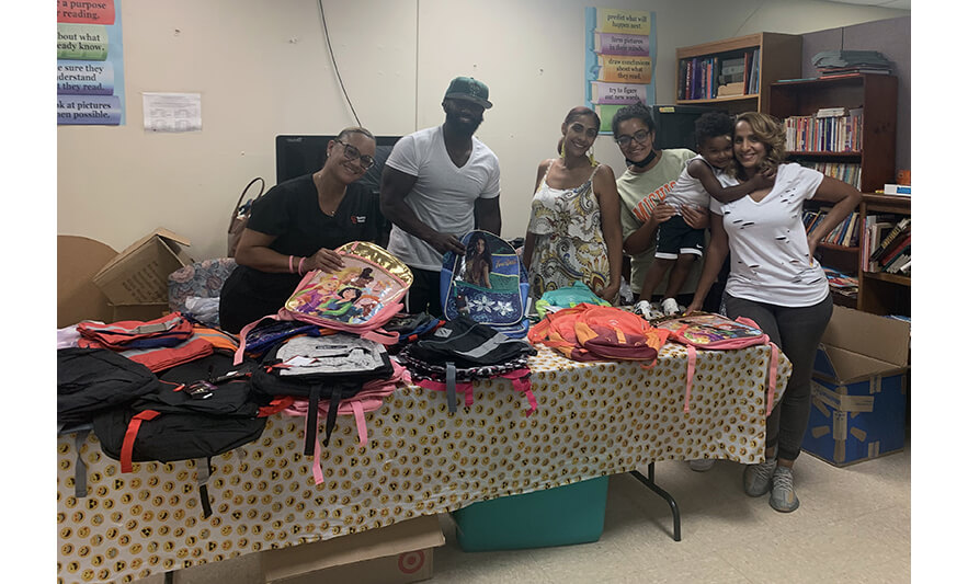 Harmony House Back to School 8-29-2022 With backpacks from Sally Milad for web