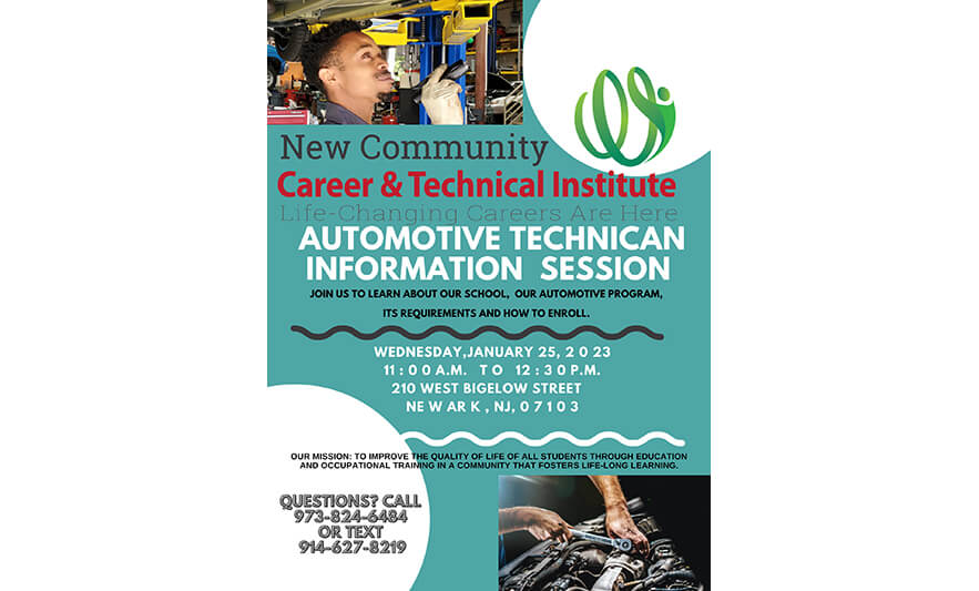 You are currently viewing Attend New Community Career & Technical Institute’s Automotive Technician Info Session Jan. 25