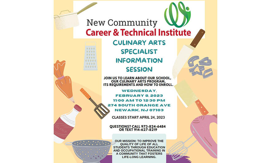 Read more about the article New Community Career & Technical Institute Culinary Arts Specialist Info Session