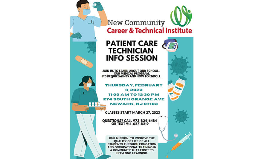 Read more about the article New Community Career & Technical Institute Patient Care Technician Info Session