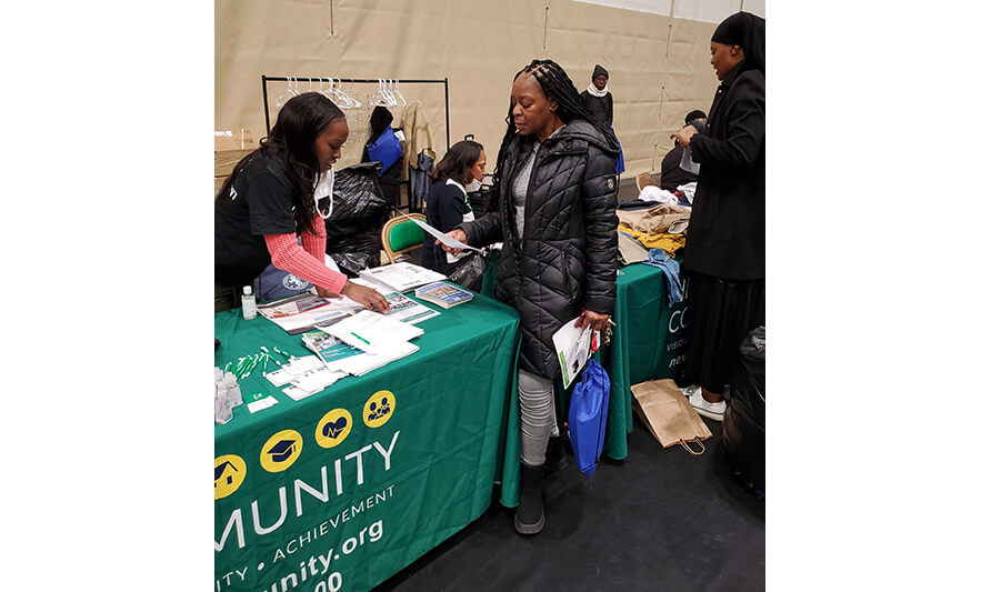 Essex County Homeless Connect Day 1-25-2023 Handing out info for web