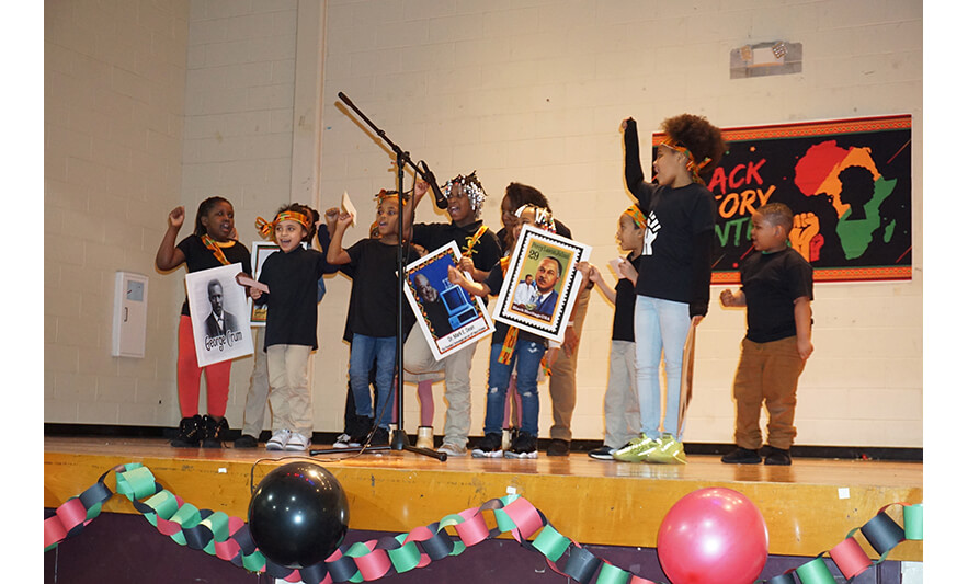 Youth Services Black History Month Program 2-24-2023 Class presenting figures for web