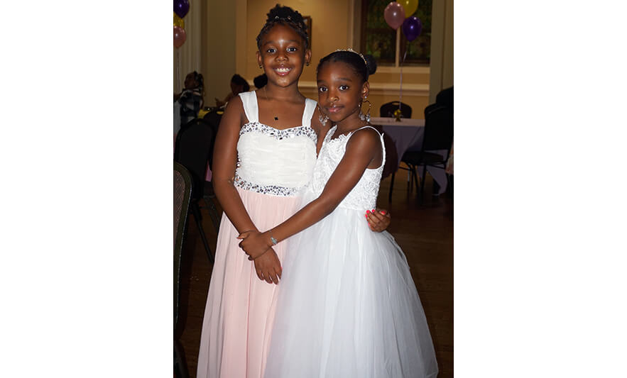 Father-Daughter Dance 4-29-2023 Two girls in white for web
