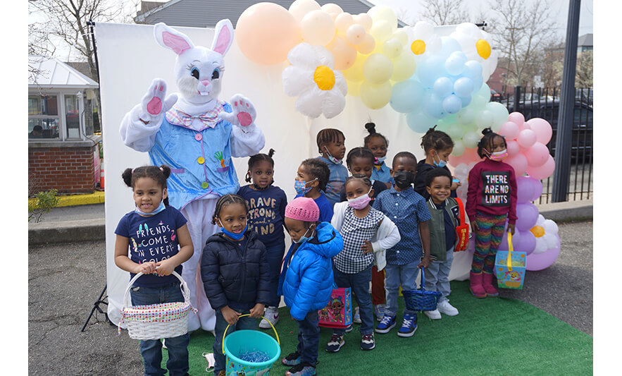 CHELC Easter and Family Fun Day 4-6-2023 Group with Easter Bunny for web