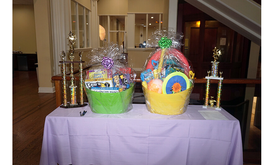 Youth Services Sneaker Ball Gala 6-10-2023 Baskets and trophies for web