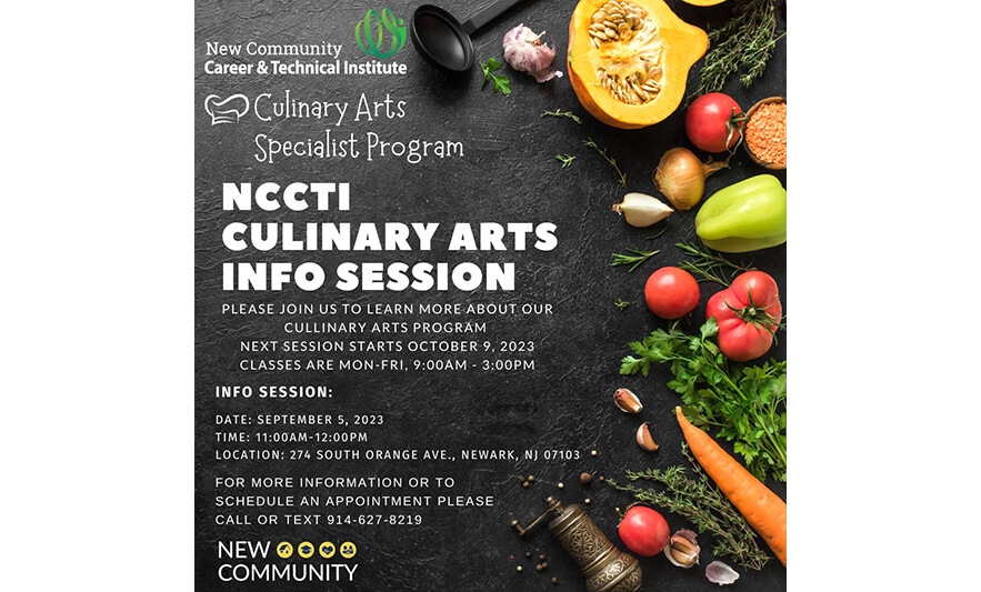 You are currently viewing New Community Career & Technical Institute to Host Culinary Arts Info Session on Sept. 5