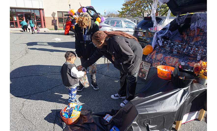 CHELC Trunk or Treat 10-31-2023 Boy getting candy for web