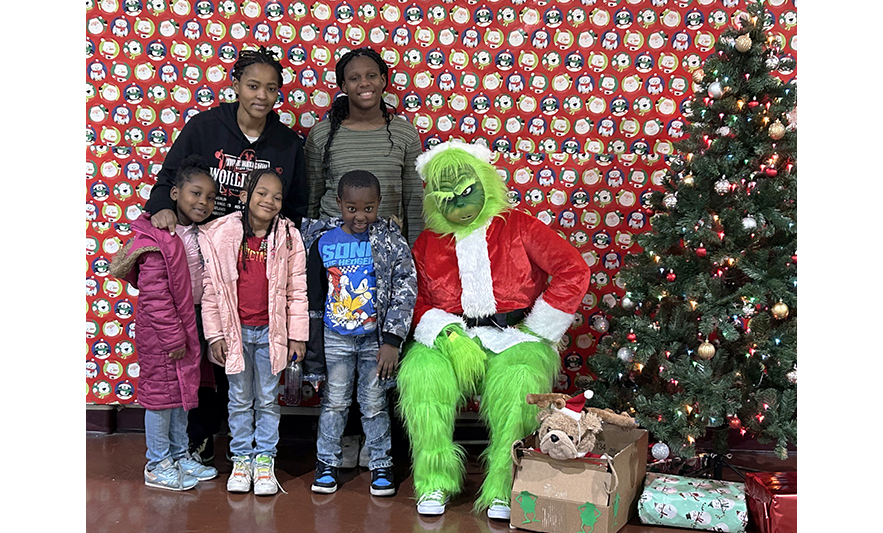 Youth Services Breakfast with the Grinch 12-16-2023 Five with Grinch for web