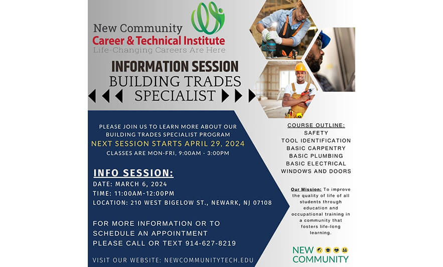 Read more about the article New Community Career & Technical Institute Building Trades Specialist Info Session