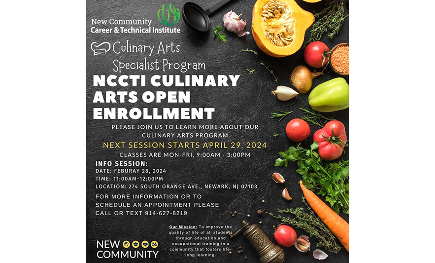 Read more about the article New Community Career & Technical Institute to Host Culinary Arts Specialist Info Session on Feb. 28
