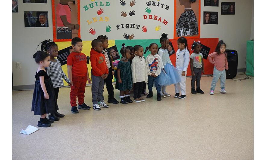 CHELC Black History Month 2-23-2024 Class singing Whitney Houston for web