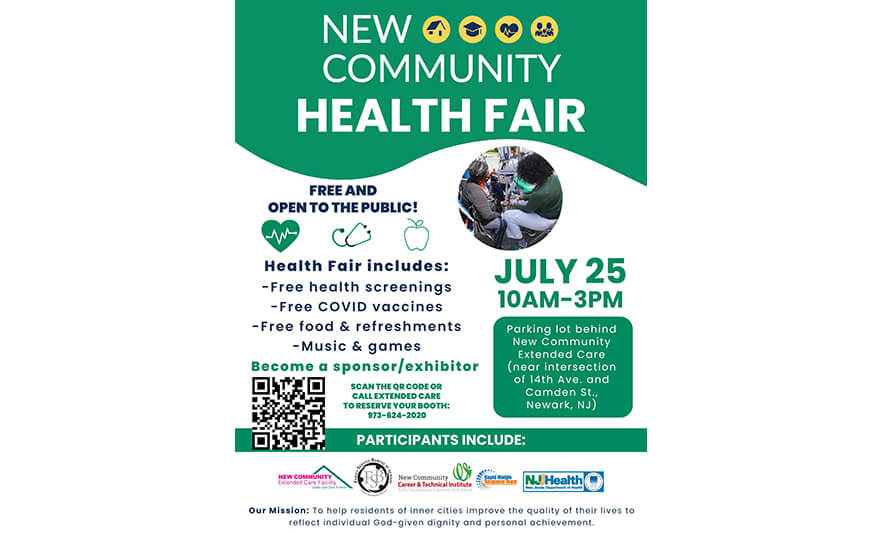 Read more about the article New Community to Host Health Fair on July 25